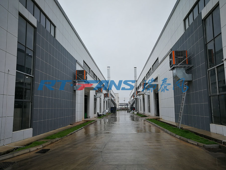 工厂降温等什么 冷风机送清凉了