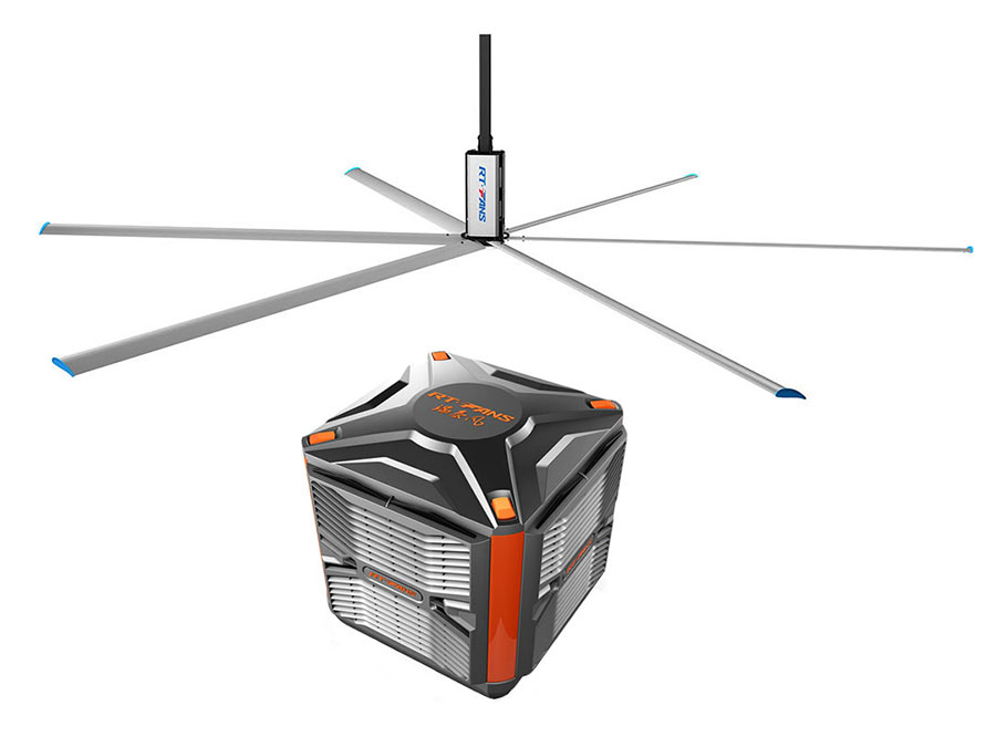 瑞泰风工业大风扇配合环保空调效果如何？