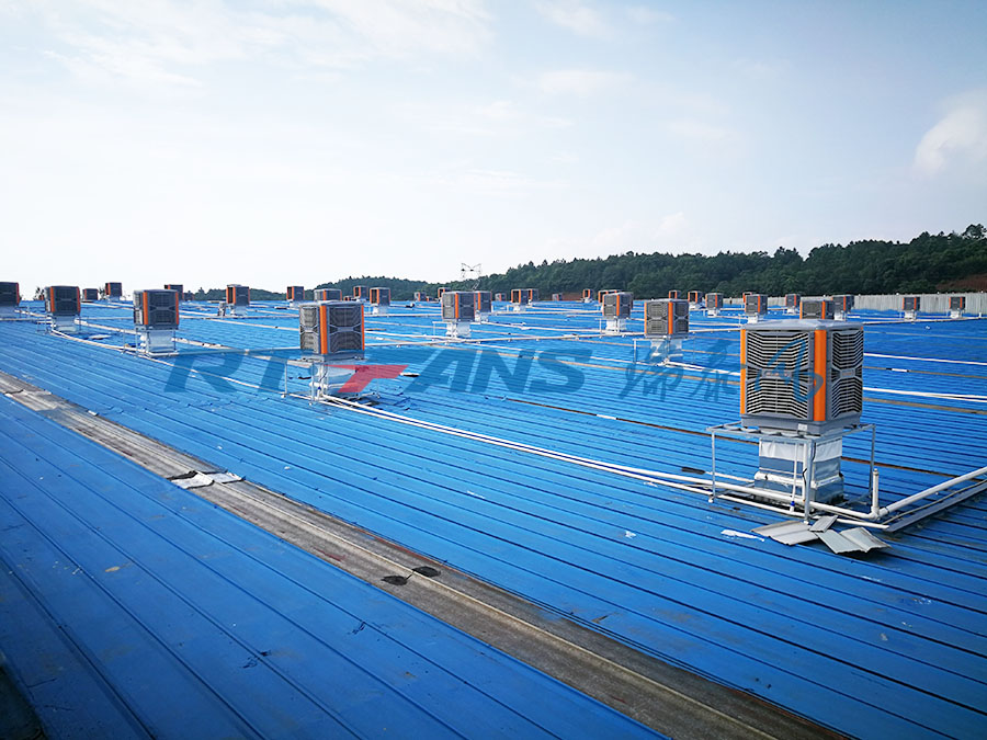 瑞泰风冷风机厂房车间降温智能控制