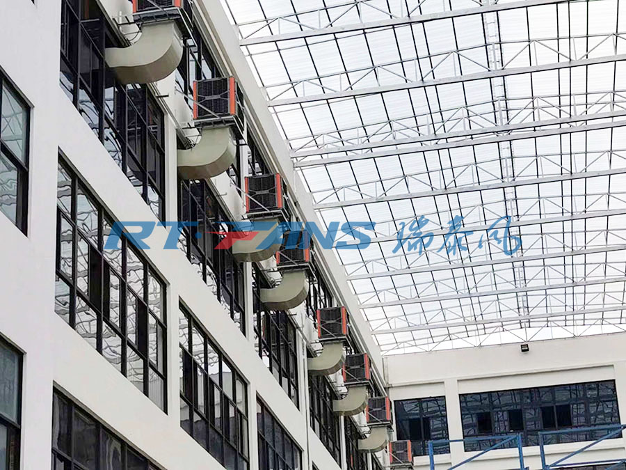 厂房安装冷风机通风换气除异味