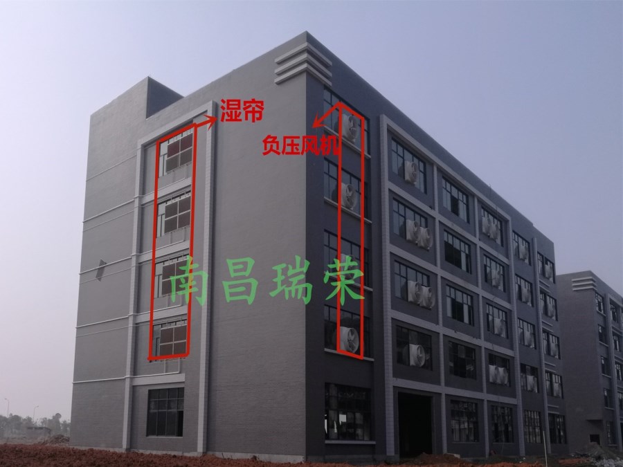 水帘风机降温系统,负压风机,车间降温方案